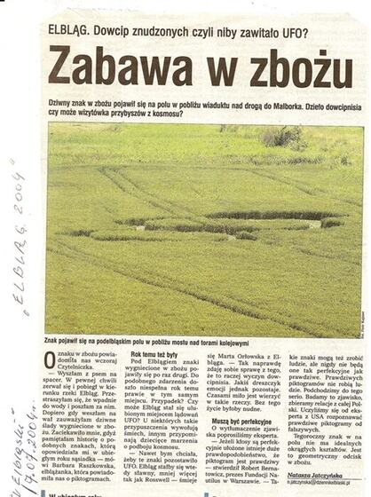 Kręgi widziane z nasypu drogi. Fot. WMGU