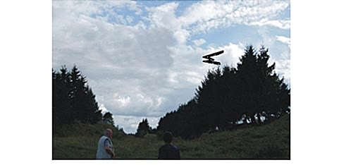 Rys. 2. Rekonstrukcja obserwacji (dla lepszej widoczności pokazana w warunkach dziennych).