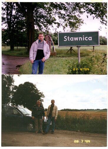 Ekipa WMGU w Stawnicy podczas pierwszego (21.06) i drugiego wyjazdu (28.07.2004).