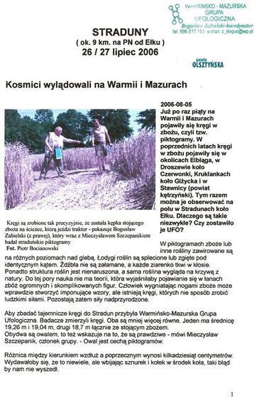 Wycinek: Kosmici wylądowali na Warmii i Mazurach