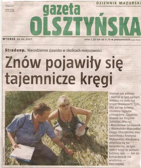 Wycinek: Znów pojawiły się tajemnicze kręgi